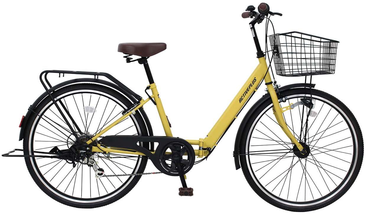 ノーパンク自転車 26インチ6段変速折りたたみタイプ