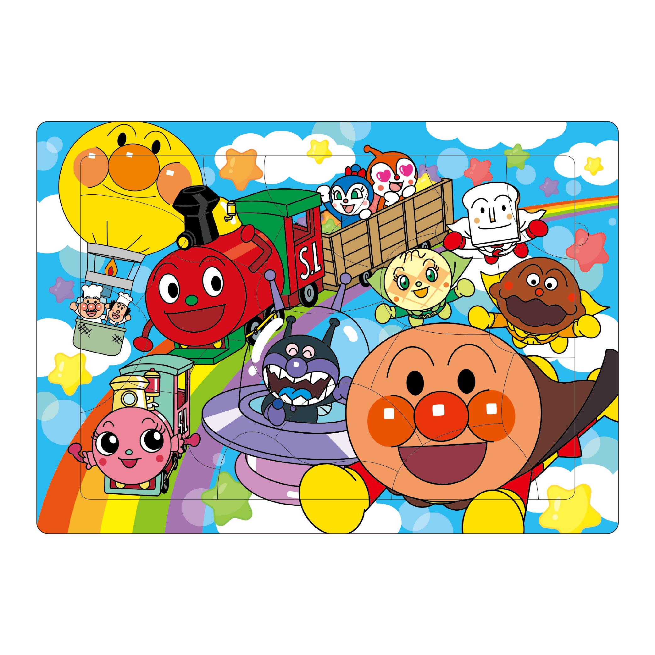 はじめてのジグソーシリーズ　アンパンマンとにじのかけはし