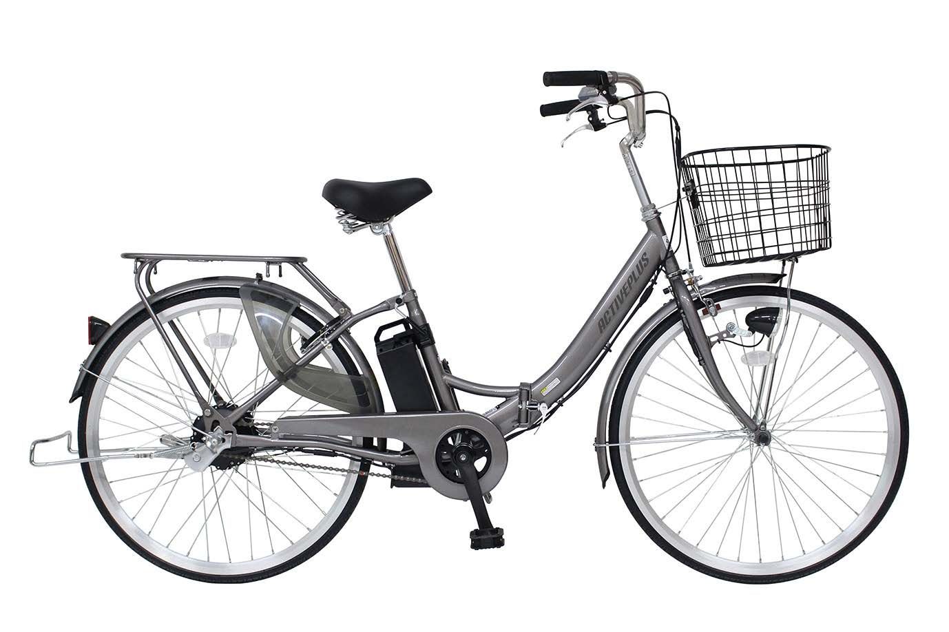 ノーパンク電動アシスト折りたたみ自転車 26インチ