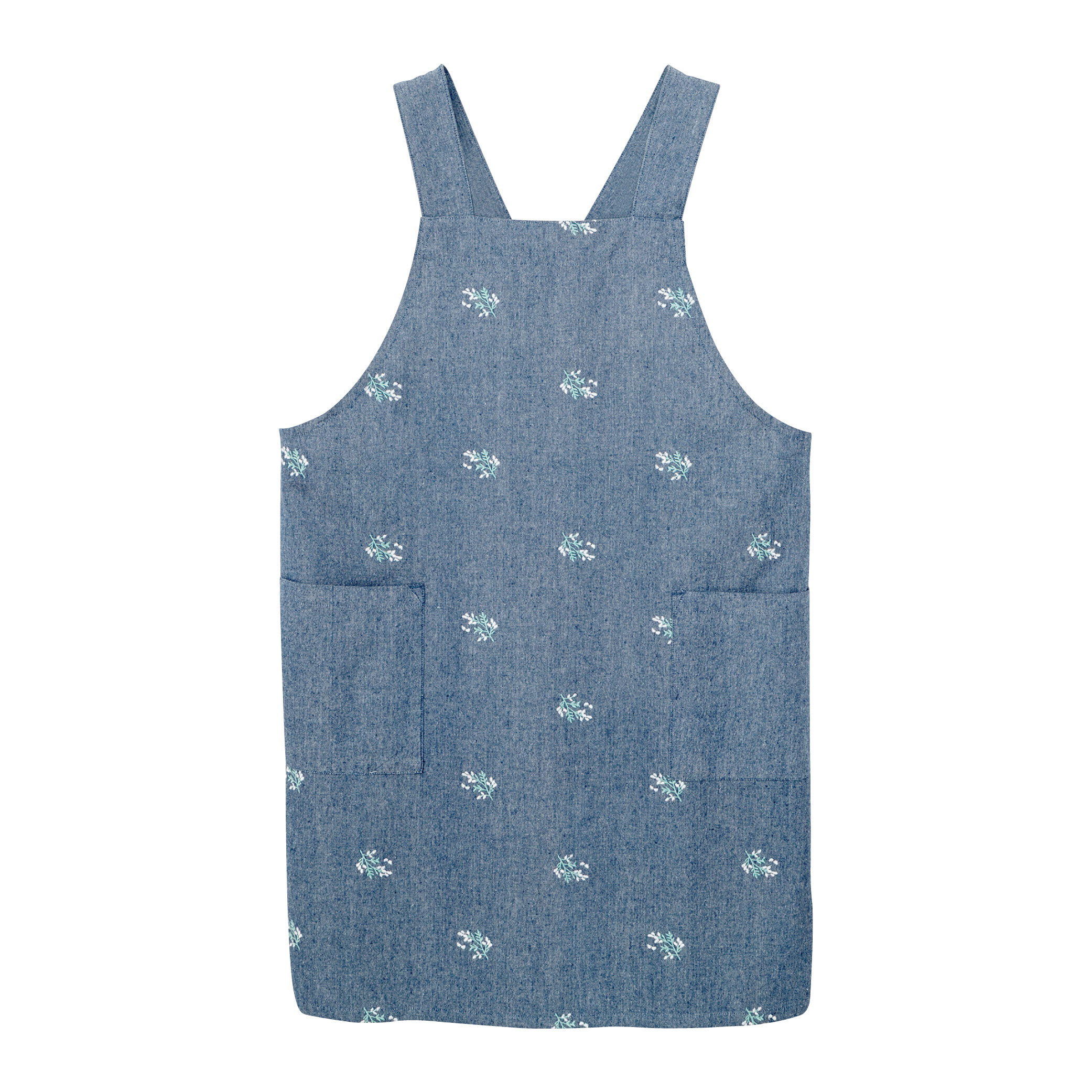 総刺繍柄フリークロスエプロン