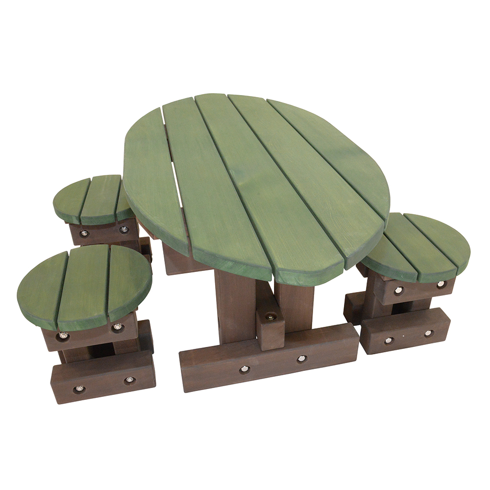 葉っぱテーブル・ベンチセット